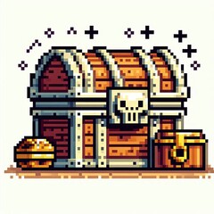 Obraz premium Retro Game Treasure