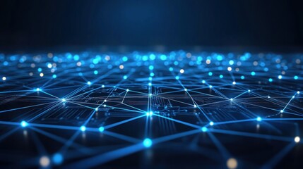 Abstract Network Digital Connection Global Cyberspace