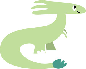 Cute Baby Dinosaur Illustration Element