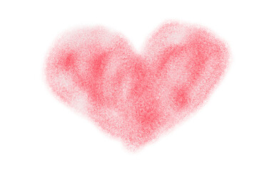 Red heart shape transparent background