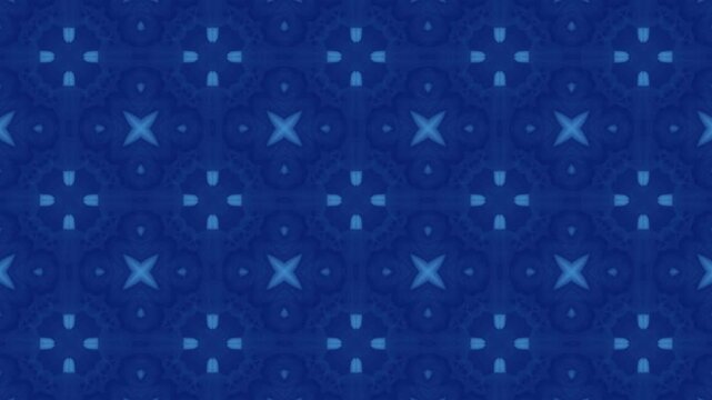 Blue and white patterned background with a blue square in the middle. The squares are blue