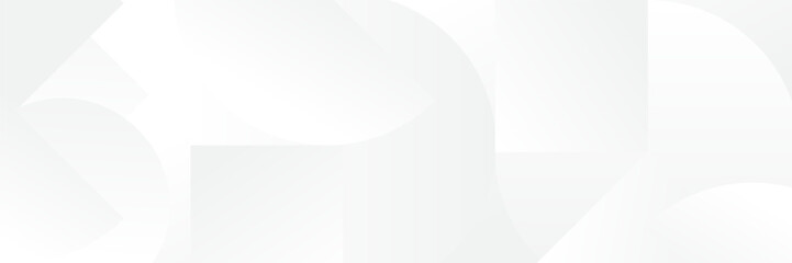 Abstract white Geometric banner design background.