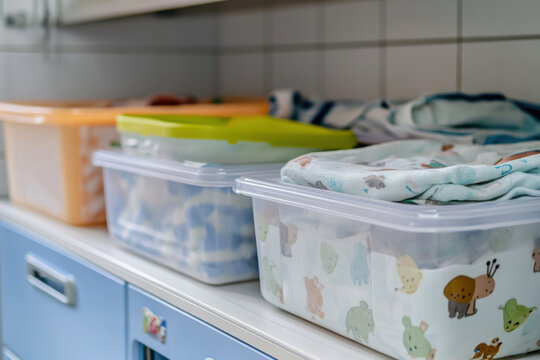 Baby containers in the maternity hospital
