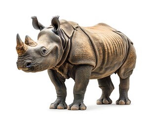 Fototapeta premium Rhino Profile Studio Shot