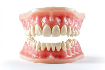 Obraz premium Detailed image of a dental model showcasing teeth structure and alignment, suitable for medical or educational use