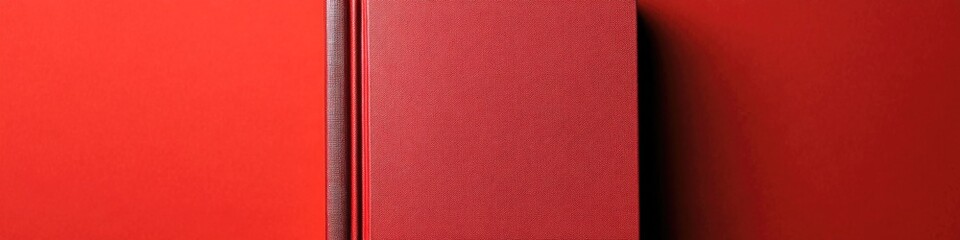 A single case sits atop a red wall with a bold background