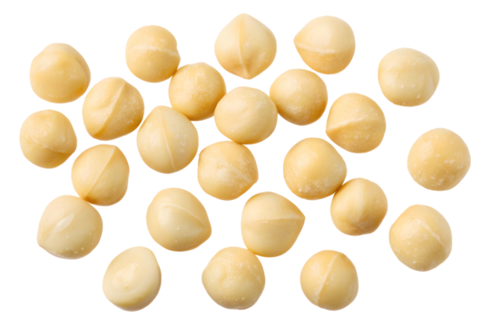 Shelled macadamia nuts. Natural food, healthy snacks and nut textures