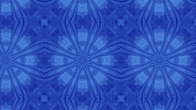 Blue and white patterned background with a blue and white design in the center.