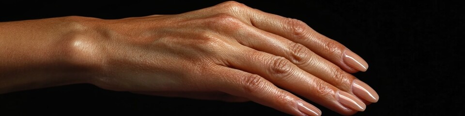 A close-up shot of a person's hand with a ring on the finger, possibly for an engagement or wedding proposal