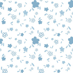 Valentine's day blue pattern design shape pattern elements for fabric, banner, card, cover, poster, backdrop, wall and more.