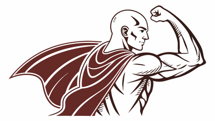 man showing his muscle body, muscle icon silhouette