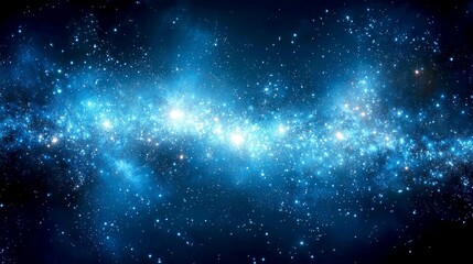 Obraz premium Cosmic Canvas: A breathtaking view of the Milky Way galaxy, showcasing celestial wonders and cosmic dust. Explore the mysteries of the universe in this stunning space artwork.