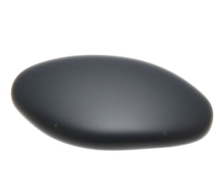 Black oval mirror