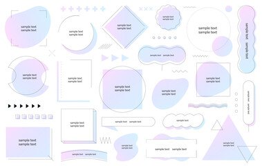 今時グラデーション幾何学モダンフレーム