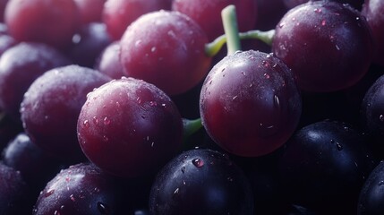 Fresh grapes on the vine, great for food or decorative use
