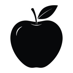 Apple Silhouette Graphic Vector Design