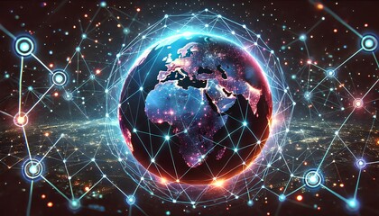 Obraz premium Global networking