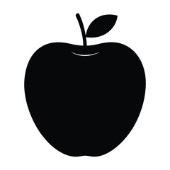Apple Silhouette Graphic Vector Design