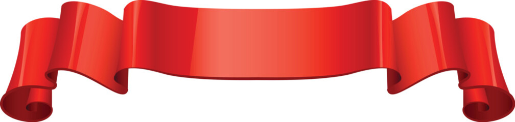 Red Ribbon Banner for Special Occasions