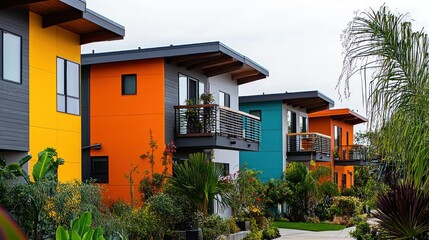 Fototapeta premium Colorful Modern Houses