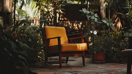 Obraz premium A peaceful seating area with a timer, suggesting a brief but enjoyable first date.