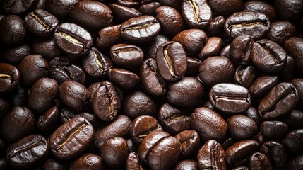 Obraz premium Roasted Coffee Beans Close Up