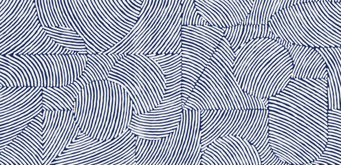 Crafted hand drawn brush line abstract geometric mixed organic pattern, Japanese and Ethnic folk wood carving, engraving, weaving, sculpting textured background for textile, carpet, stationary
