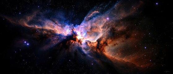 Colorful Nebula In Deep Space