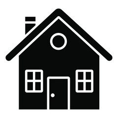 house icon silhouette vector illustration