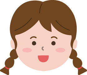 여자 아이 얼굴