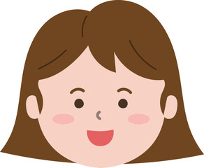 여자 아이 얼굴