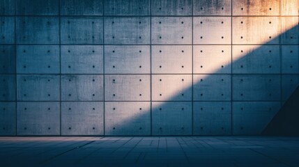 Concrete Wall with Sunlight