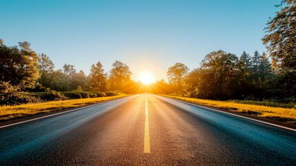 Sunset Road Trip: A Scenic Journey Through Nature's Golden Hour