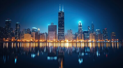 Obraz premium city Skyline at Night