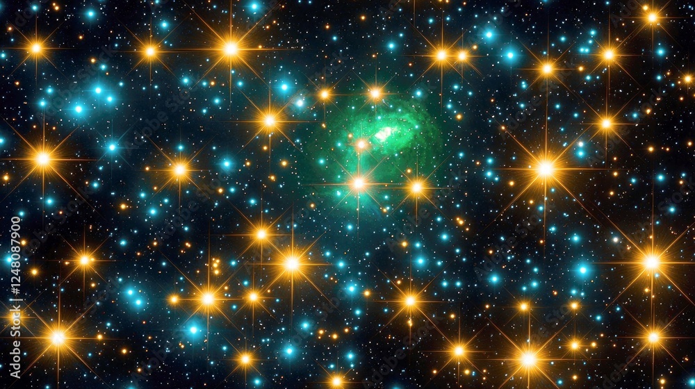 Canvas Prints cosmic sparkle: a celestial tapestry of stars and nebulae in the vast universe