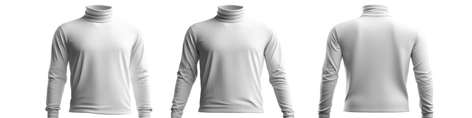 A man wearing a long sleeved shirt in three different poses