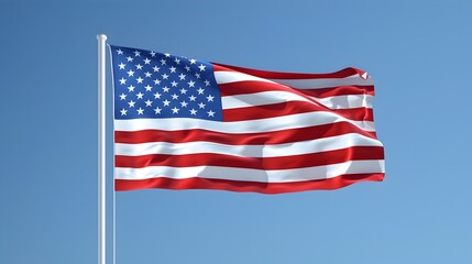 Obraz premium United States Flag - Influencing International Perceptions with Professional Photography in