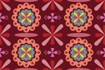 Abstract Ethnic Art, Geometric Design, Tribal Seamless Pattern, Fabric Pattern, Print Pattern, Pattern, Art, Cover, Prints, Wallpapers, Carpet Designs, Patterns on products.