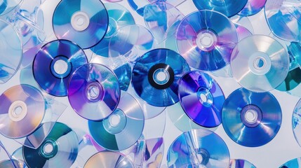 A Colorful Symphony of Compact Discs