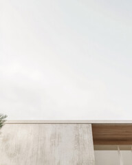 Modern architectural design captures minimalist aesthetic in serene outdoor setting