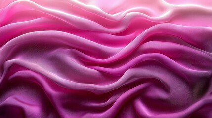 Obraz premium Pink Silk Fabric Texture: Elegant Drape and Soft Waves, Gradient Color Background