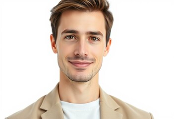 Male portrait with a calm expression