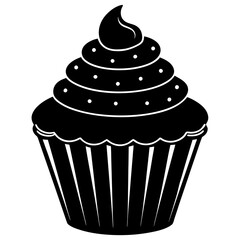 cupcake vector illustration