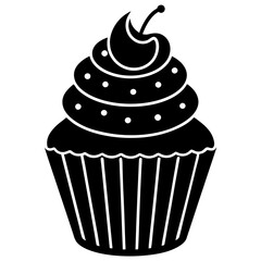 cupcake vector illustration