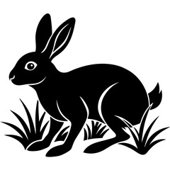 vector illustration of a rabbit