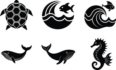 black and white animals