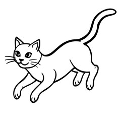 vector illustration of a cat