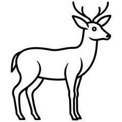 deer silhouette vector