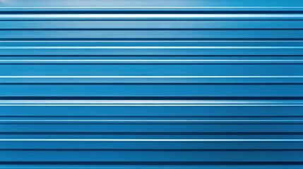 Obraz premium Striking Blue Corrugated Metal Texture Background with Horizontal Lines