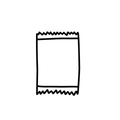 plastic bag line illustration